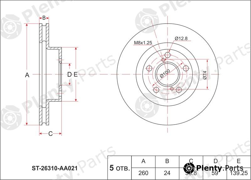  SAT part ST26310AA021 Replacement part