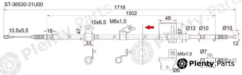  SAT part ST3653031U00 Replacement part
