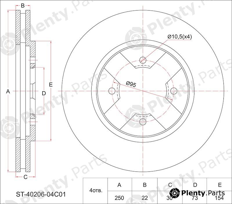  SAT part ST-40206-04C01 (ST4020604C01) Replacement part