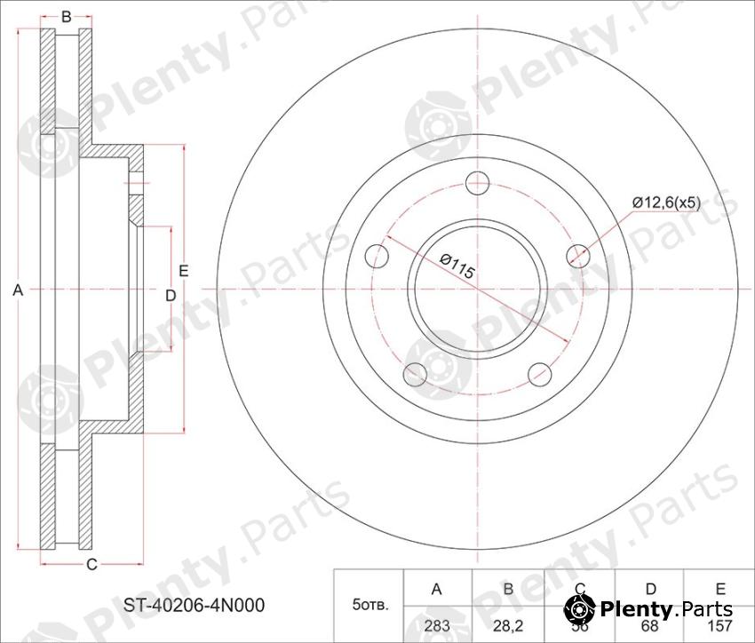  SAT part ST-40206-4N000 (ST402064N000) Replacement part