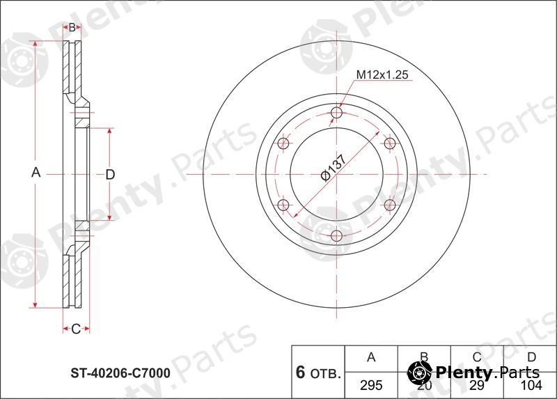  SAT part ST40206C7000 Replacement part