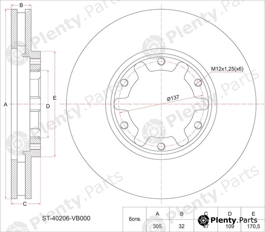  SAT part ST40206VB000 Replacement part