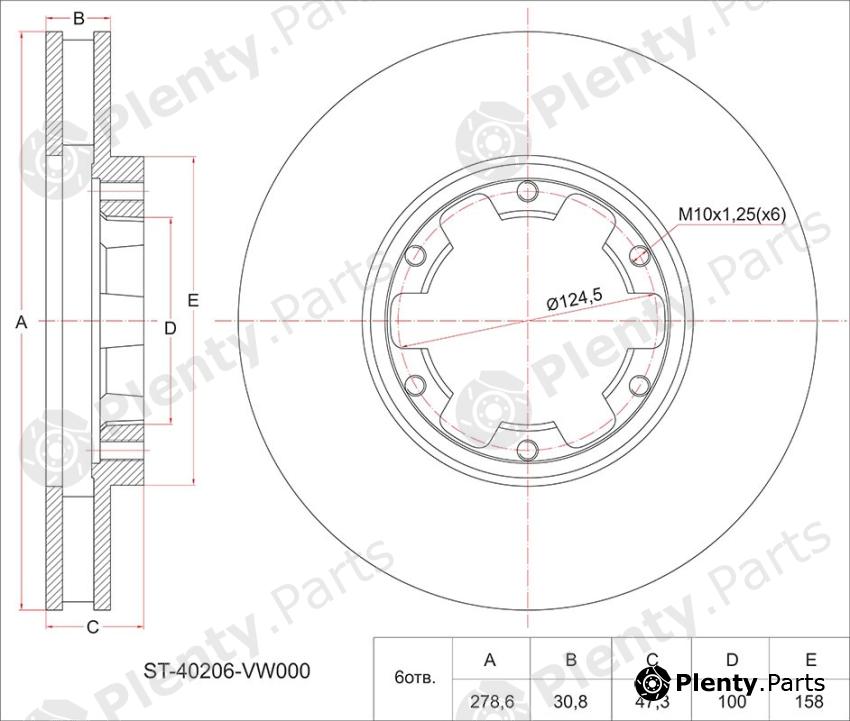  SAT part ST40206VW000 Replacement part