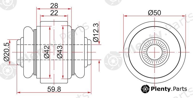  SAT part ST-42304-42020U (ST4230442020U) Replacement part
