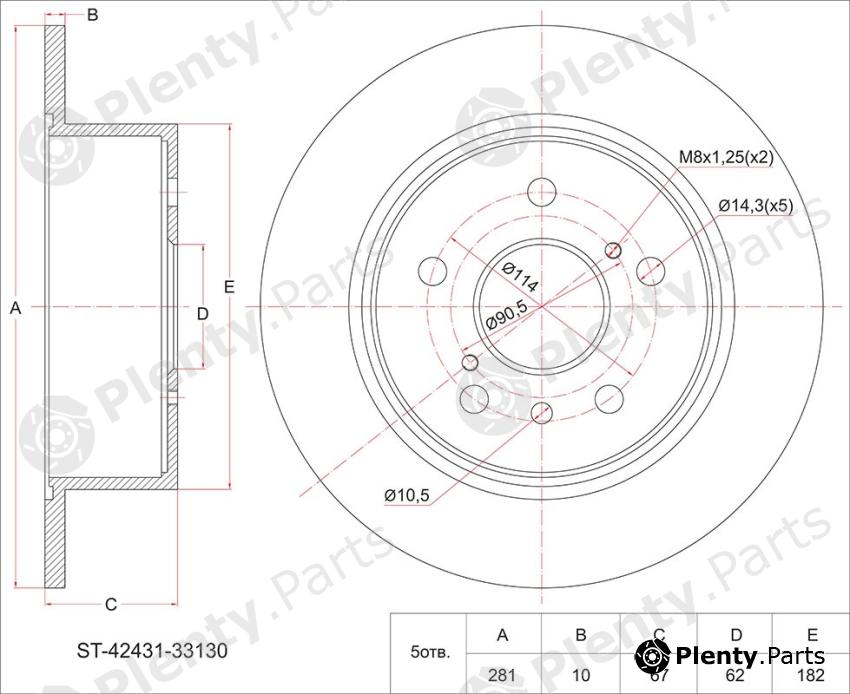  SAT part ST4243133130 Replacement part
