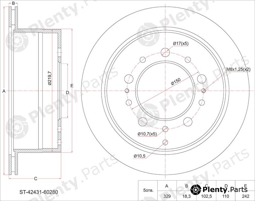  SAT part ST4243160280 Replacement part