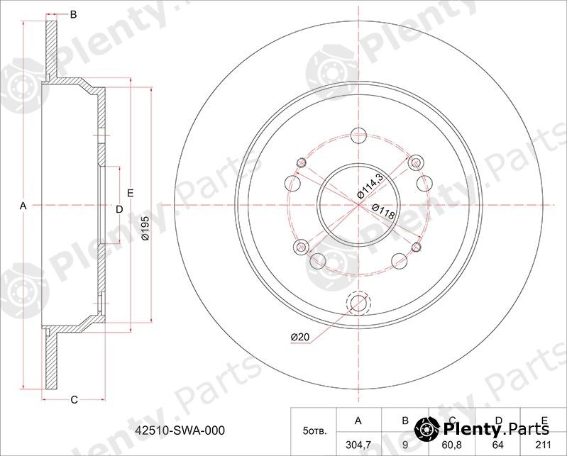  SAT part ST42510SWA000 Replacement part