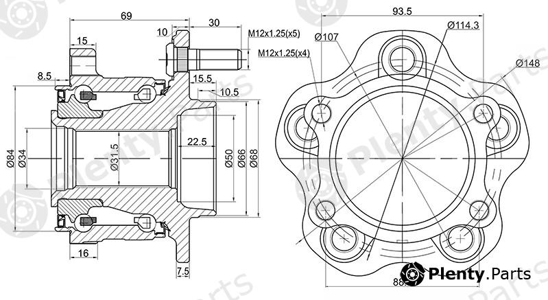  SAT part ST-43202-JP20A (ST43202JP20A) Replacement part
