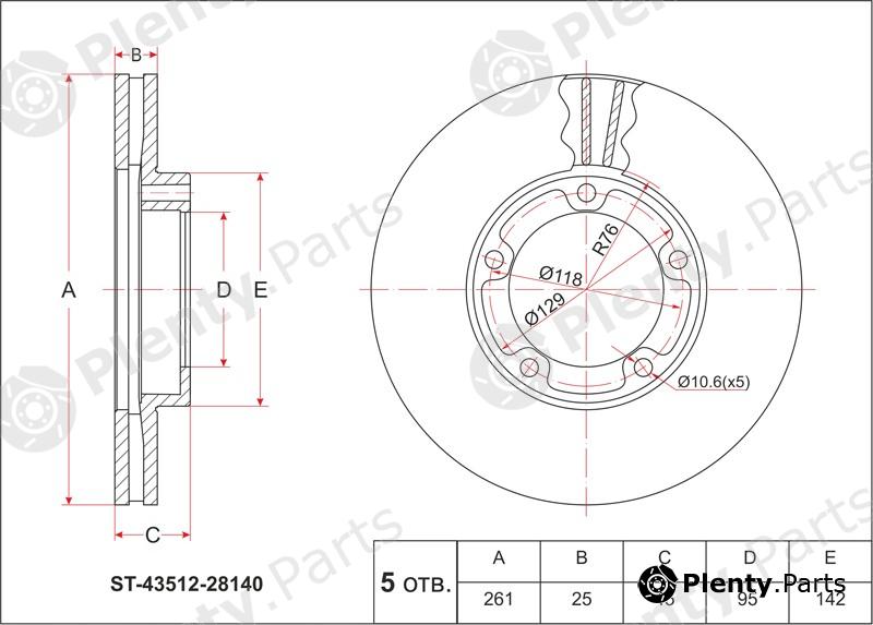  SAT part ST4351228140 Replacement part