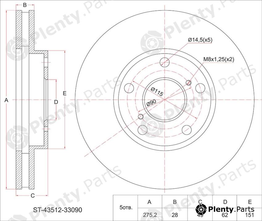  SAT part ST4351233090 Replacement part