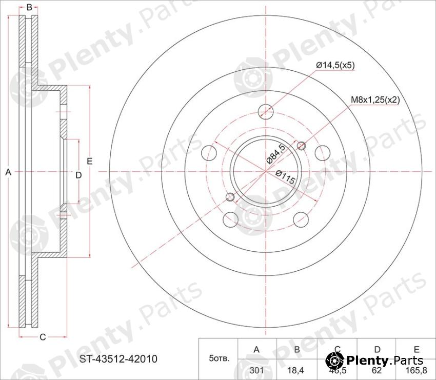  SAT part ST4351242010 Replacement part