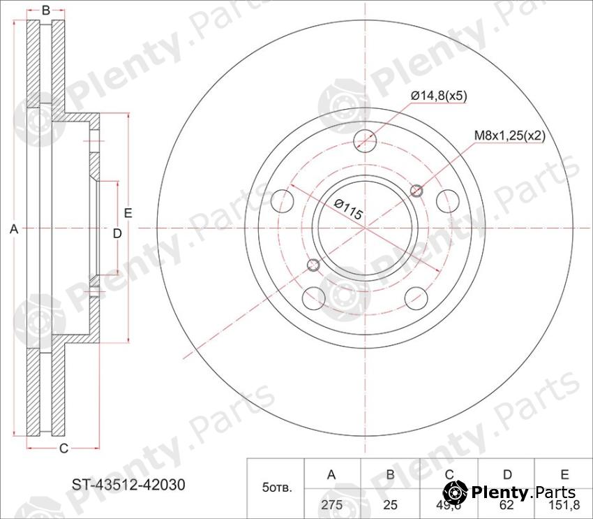  SAT part ST4351242030 Replacement part