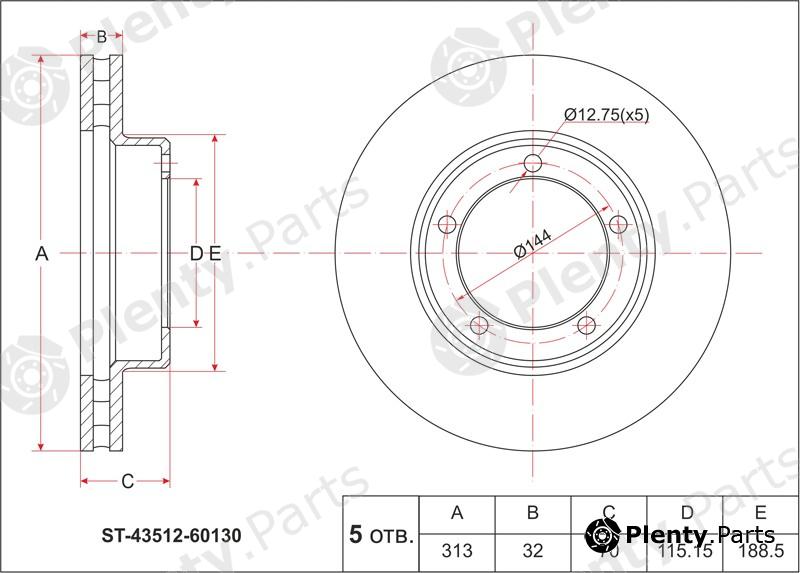  SAT part ST4351260130 Replacement part