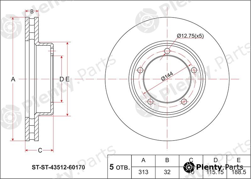  SAT part ST4351260170 Replacement part