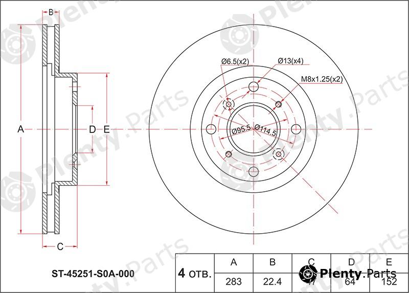  SAT part ST45251S0A000 Replacement part