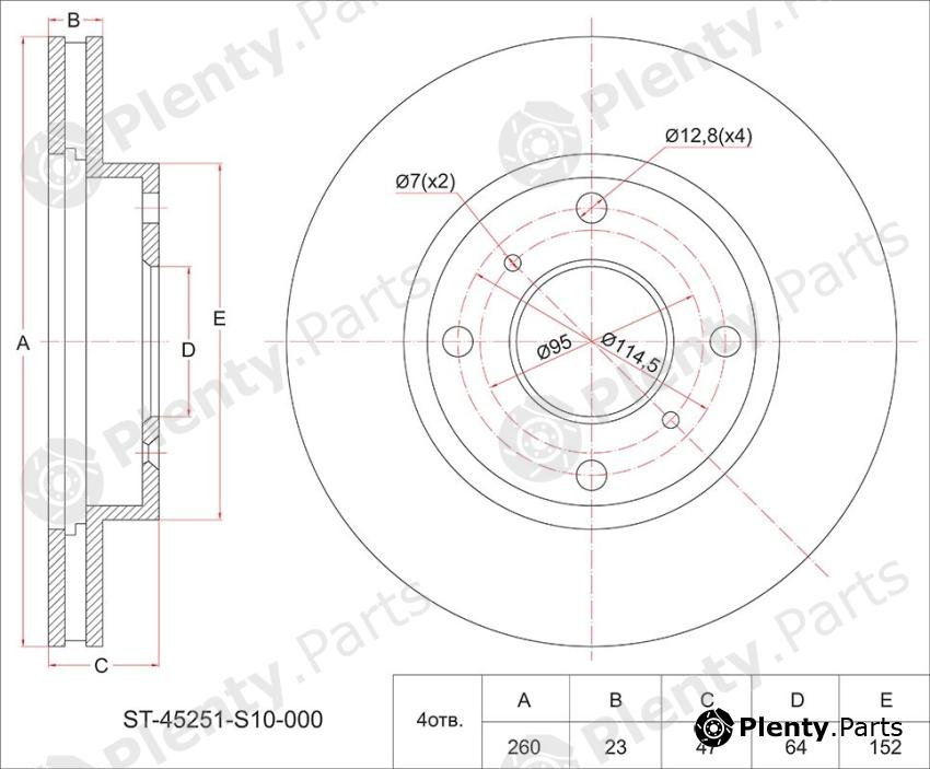  SAT part ST-45251-S10-000 (ST45251S10000) Replacement part