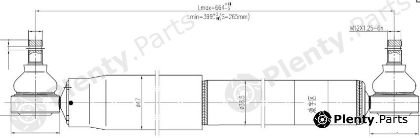  SAT part ST4570069055 Steering Damper Toyota Land Cruiser