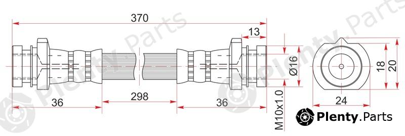  SAT part ST4620489922 Brake Hose Nissan Atlas/Condor