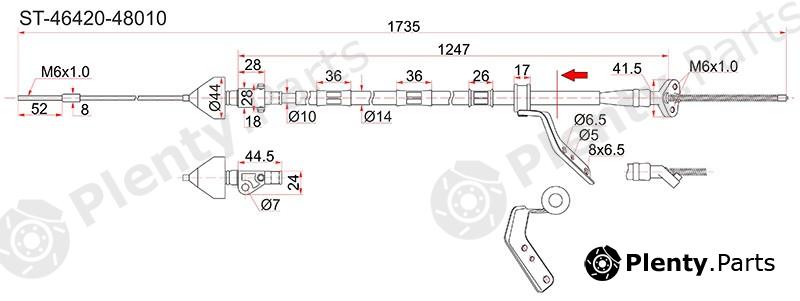  SAT part ST-46420-48010 (ST4642048010) Replacement part