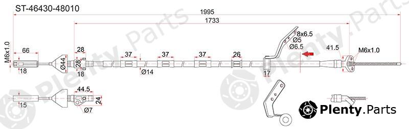  SAT part ST-46430-48010 (ST4643048010) Replacement part