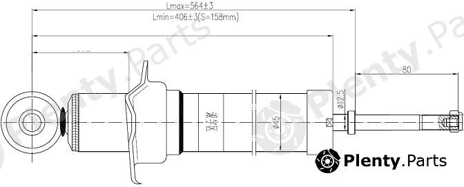  SAT part ST4853029875 Rear Shock Absorber Toyota Altezza/Mark2/Blit/Crown/Majesta/Progress/Verossa