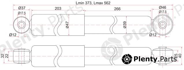  SAT part ST4853052450 Rear Shock Absorber Toyota Probox Succeed