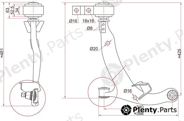  SAT part ST545019W20C Replacement part