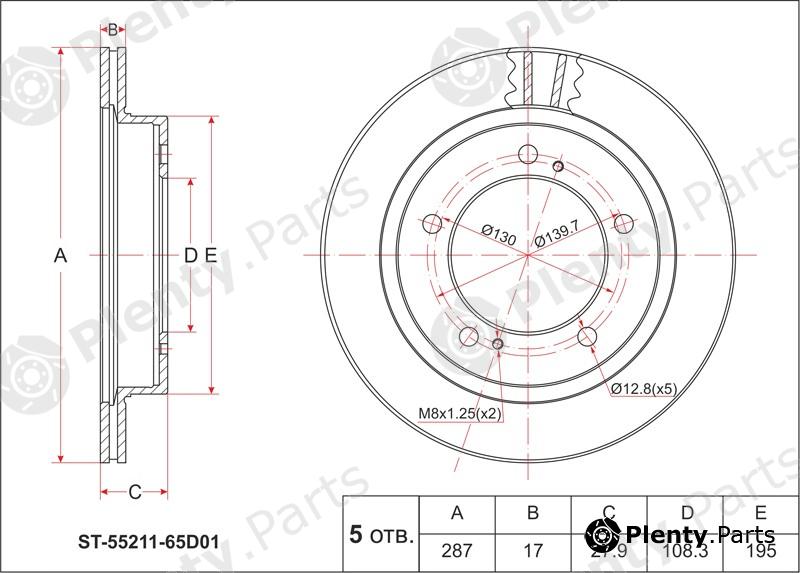  SAT part ST-55211-65D01 (ST5521165D01) Replacement part