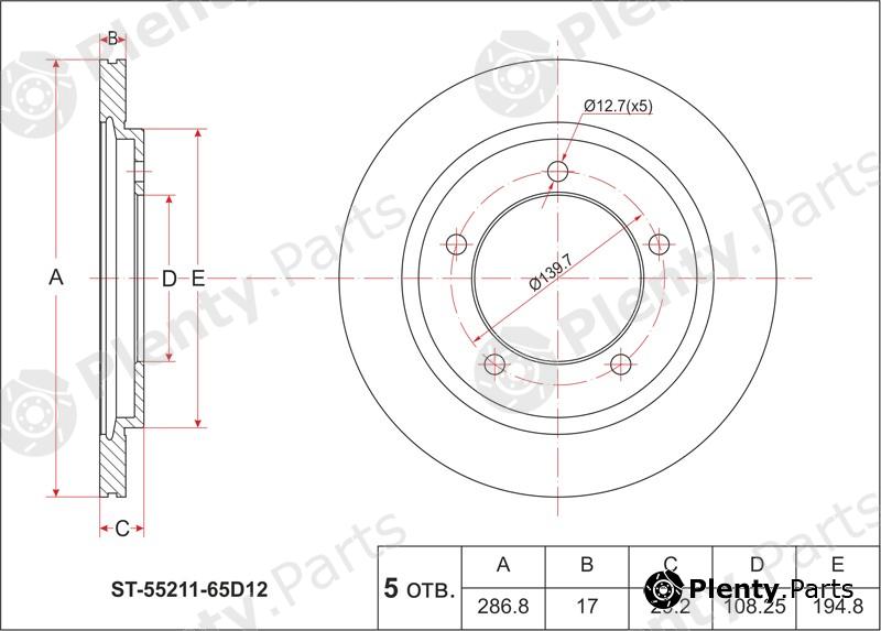  SAT part ST5521165D12 Replacement part