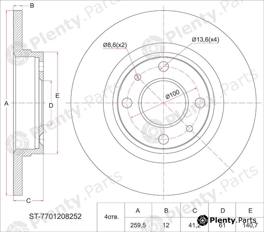  SAT part ST7701208252 Replacement part
