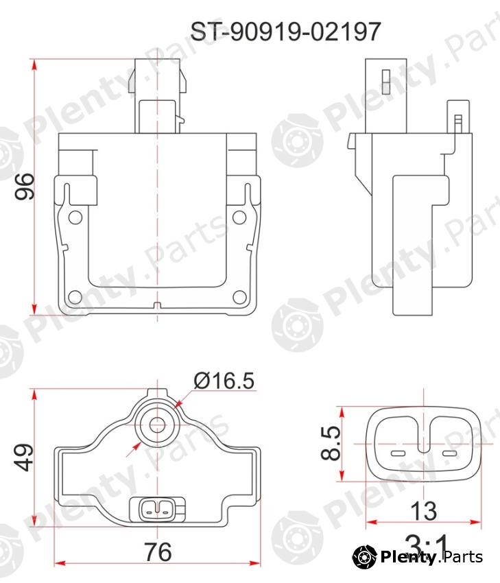  SAT part ST-90919-02197 (ST9091902197) Replacement part