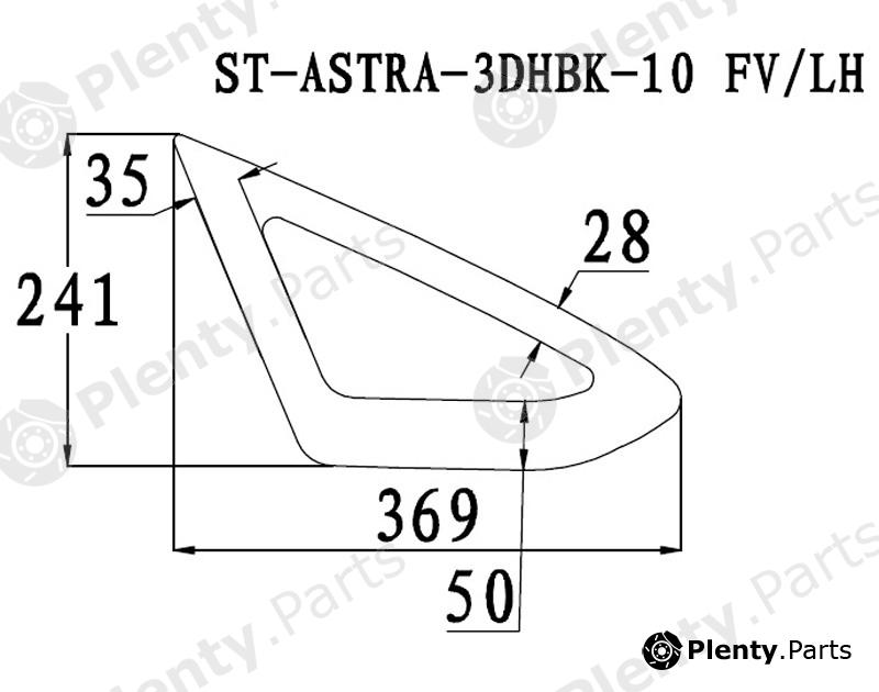  SAT part ST-ASTRA-3DHBK-10FV/LH (STASTRA3DHBK10FVLH) Replacement part