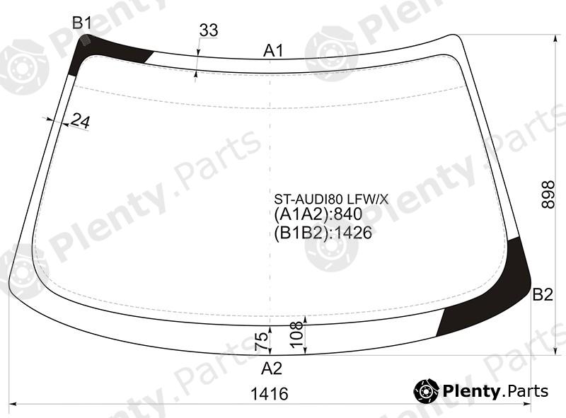  SAT part ST-AUDI80LFW/X (STAUDI80LFWX) Replacement part