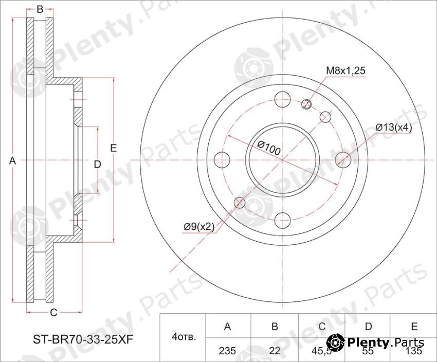  SAT part STBR703325XF Replacement part