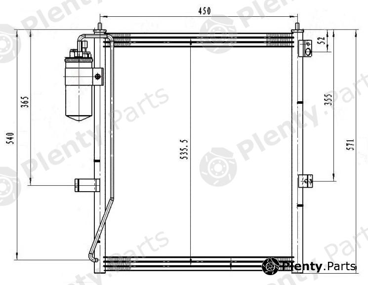 SAT part STMB933940 A/C Condenser Mitsubishi L200 / Pajero Sport
