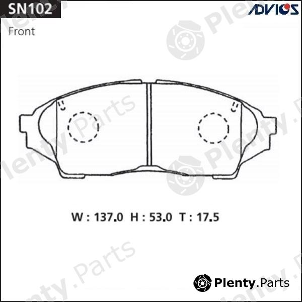  ADVICS / SUMITOMO part SN102 Replacement part