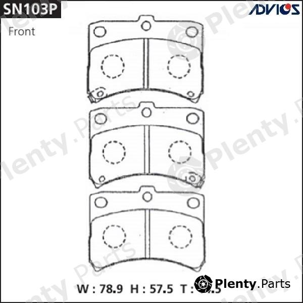  ADVICS / SUMITOMO part SN103P Replacement part