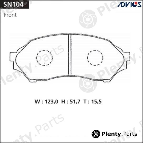  ADVICS / SUMITOMO part SN104 Replacement part