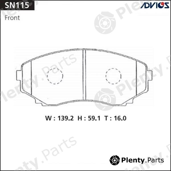  ADVICS / SUMITOMO part SN115 Replacement part