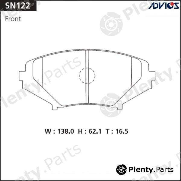  ADVICS / SUMITOMO part SN122 Replacement part