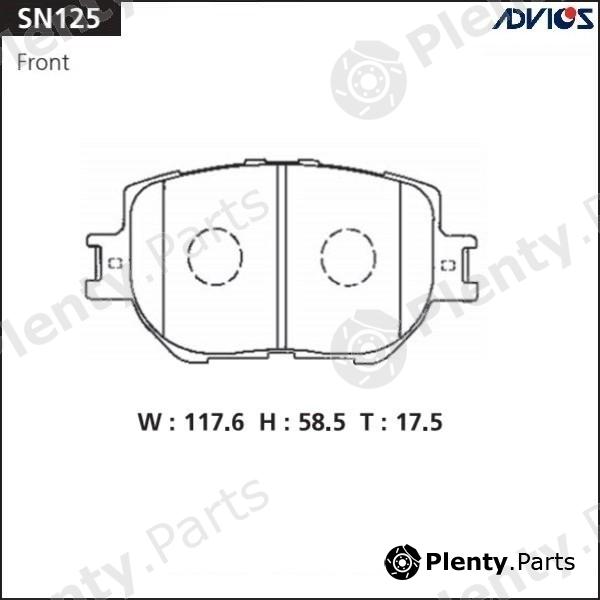  ADVICS / SUMITOMO part SN125 Replacement part
