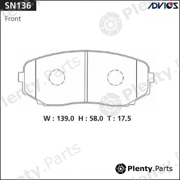  ADVICS / SUMITOMO part SN136 Replacement part