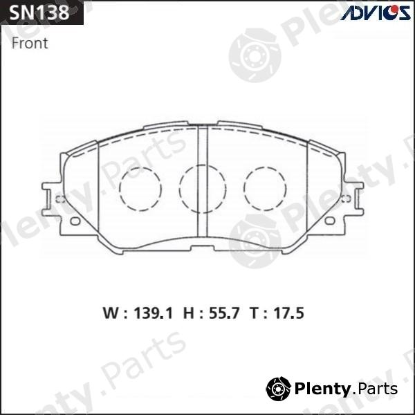  ADVICS / SUMITOMO part SN138 Replacement part