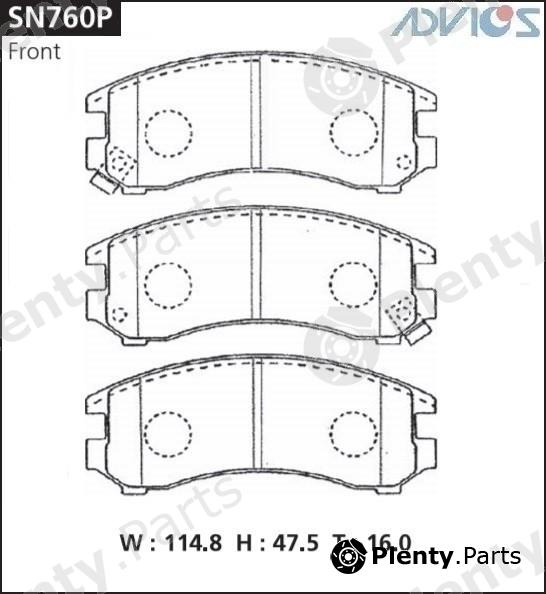  ADVICS / SUMITOMO part SN760P Replacement part