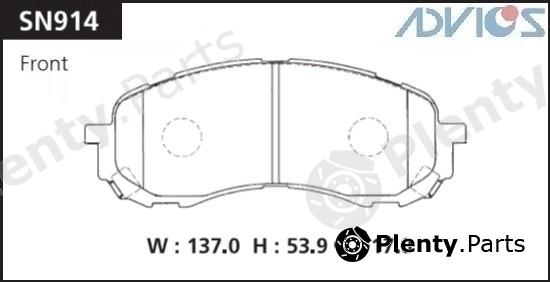  ADVICS / SUMITOMO part SN914 Replacement part