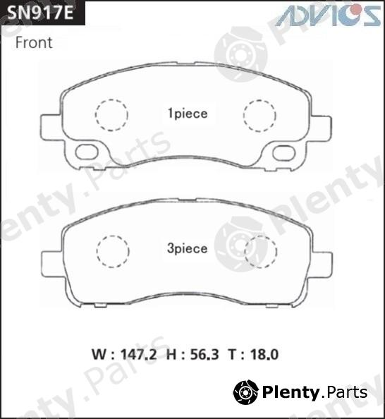  ADVICS / SUMITOMO part SN917E Replacement part