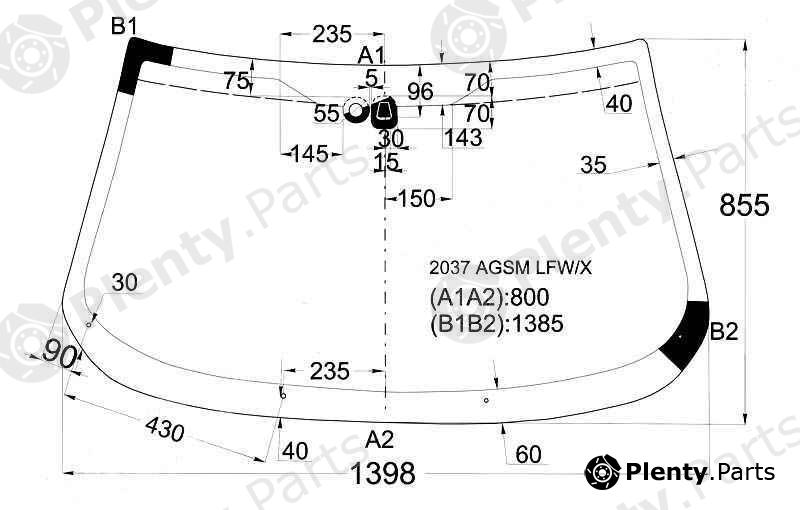  XYG part 2037AGSMLFW/X (2037AGSMLFWX) Replacement part