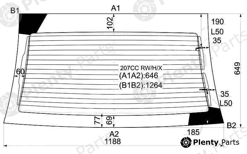  XYG part 207CCRW/H/X (207CCRWHX) Replacement part