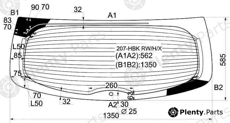  XYG part 207-HBKRW/H/X (207HBKRWHX) Replacement part