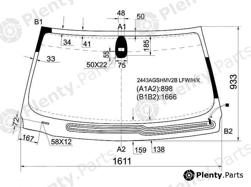  XYG part 2443AGSHMV2BLFW/H/X (2443AGSHMV2BLFWHX) Replacement part